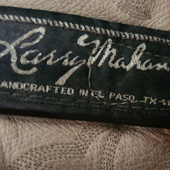 Larry Mahan Handcrafted Exotic Python & Leather Western Cowboy Boots Men’s 7E - Picture 3 of 11